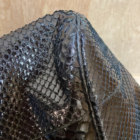 Ralph Lauren Collection exotic python snakeskin handbag - Picture 7 of 9